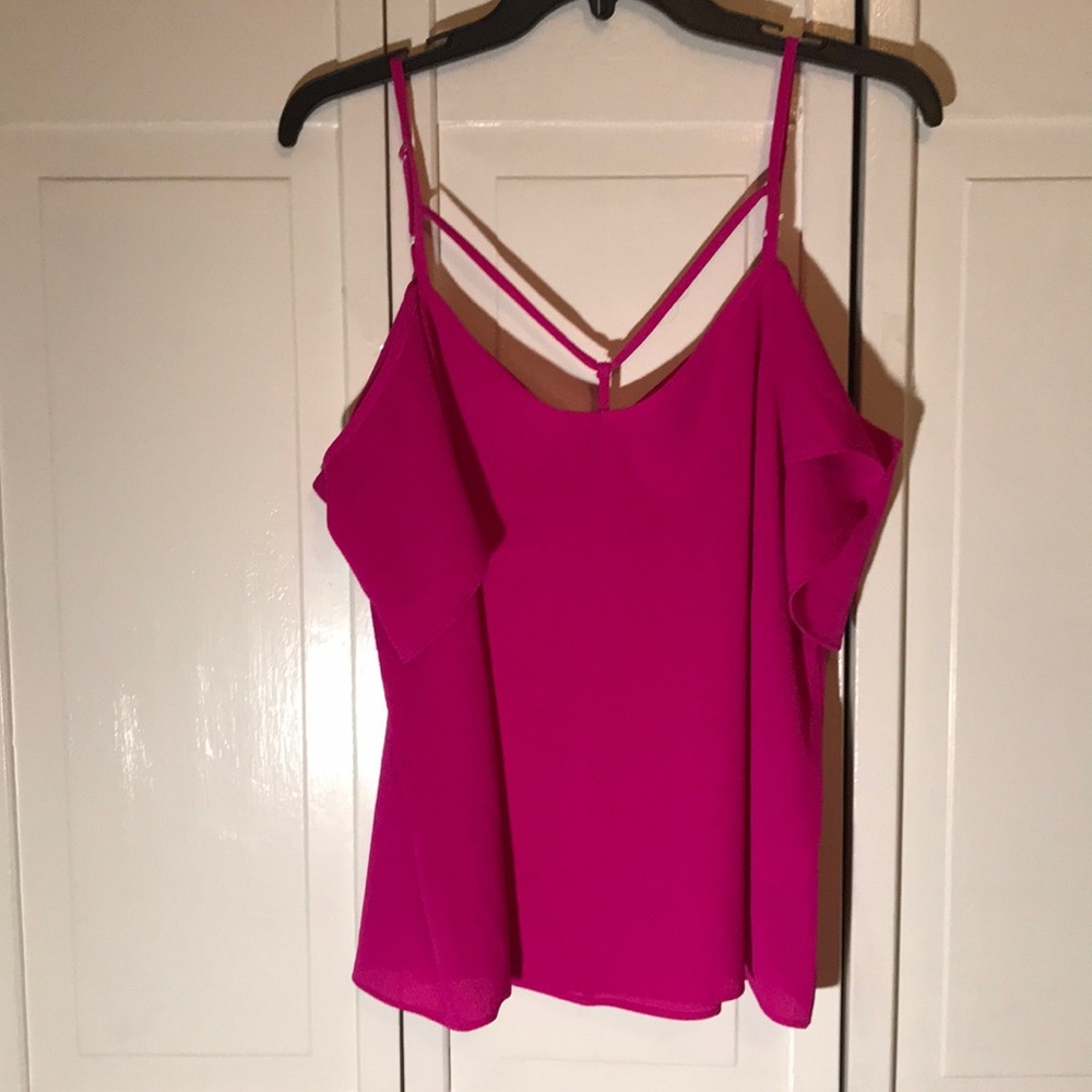 Hot Pink Off the shoulder top